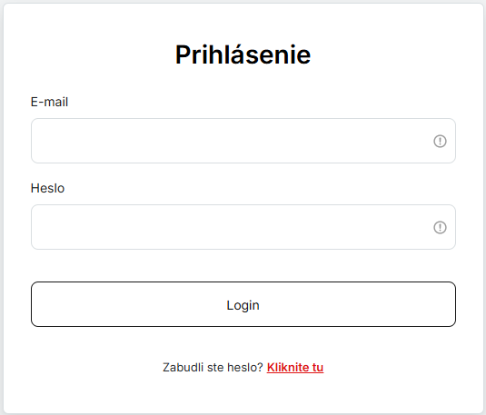 prihlásenie