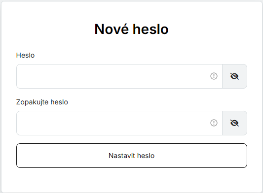 nové heslo